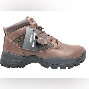 Men Boots, Delta Boots, Leather, Hiking Boots Brown